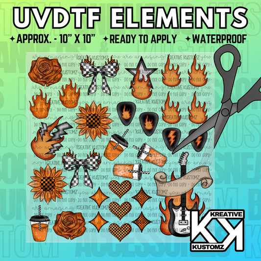 10” UVDTF Element Sheet - 003X