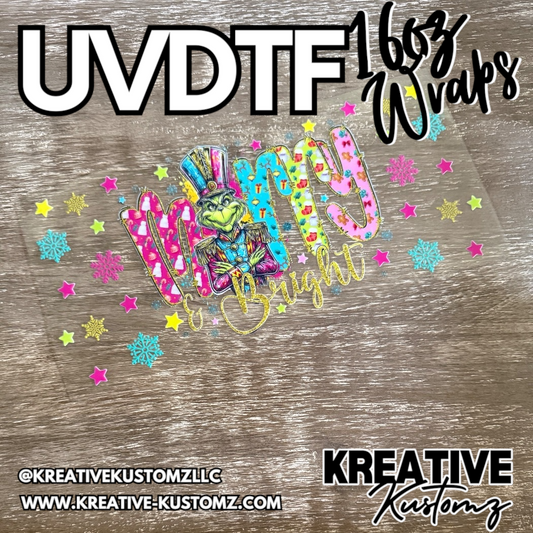 1281 | RTS | UV DTF Cup Wrap for 16oz Libbey Glass