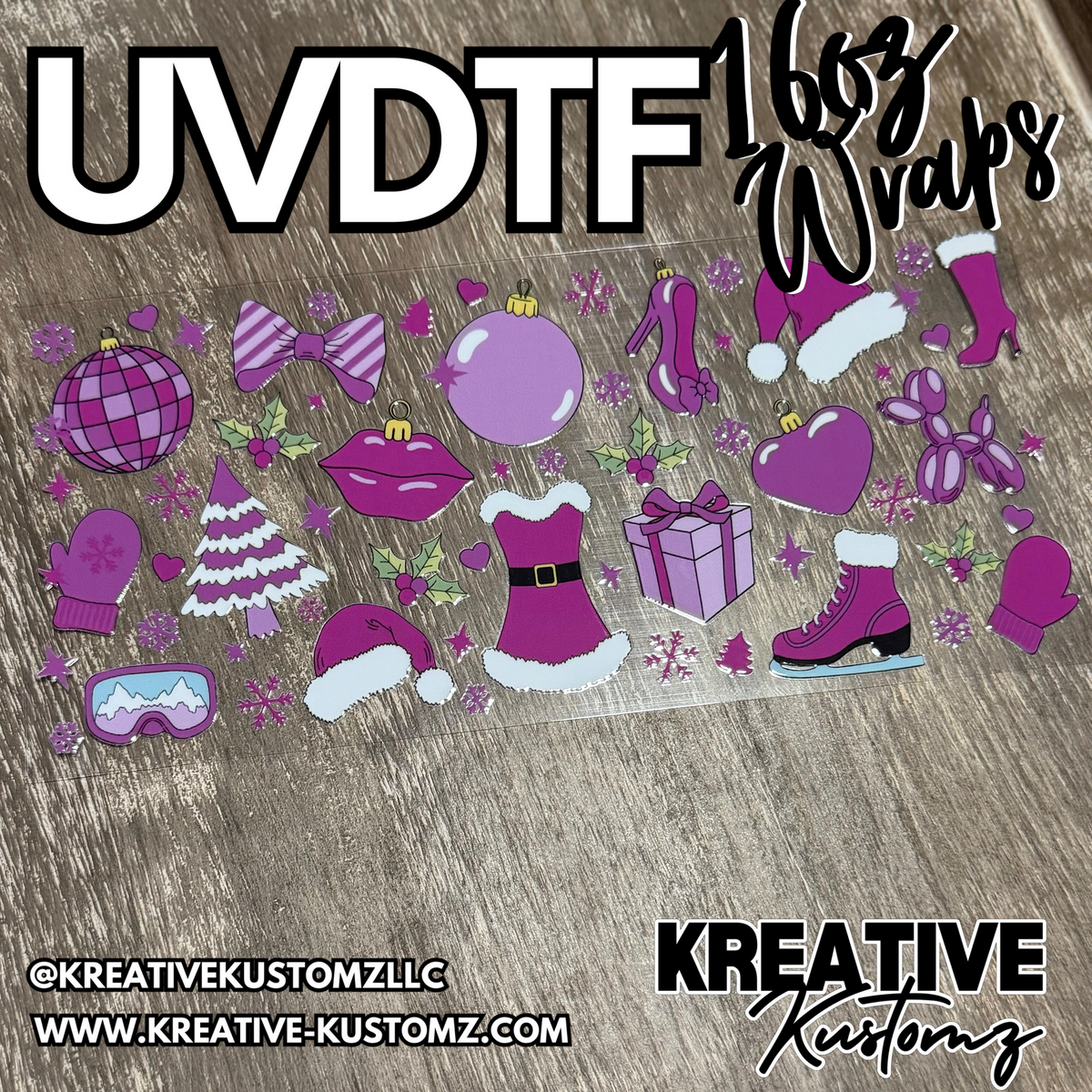 1403 | RTS | UV DTF Cup Wrap for 16oz Libbey Glass