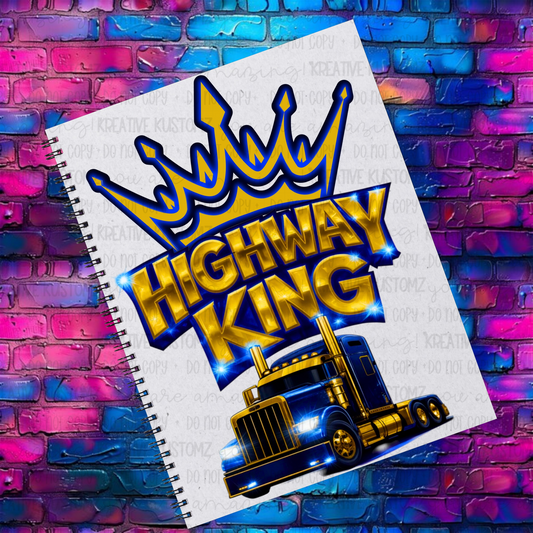 Highway King | EXCLUSIVE |UVDTF A5 Notebook Wrap Decal