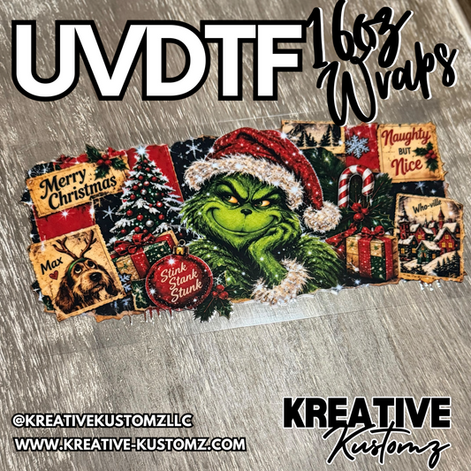 1393 | RTS | UV DTF Cup Wrap for 16oz Libbey Glass