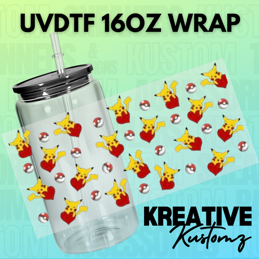 KK-B2830 Poke Heart Elements - 16oz UVDTF Wrap