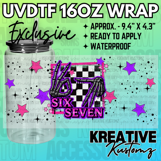 KK-2467  | UVDTF | 16oz Glass Can Libbey Wrap