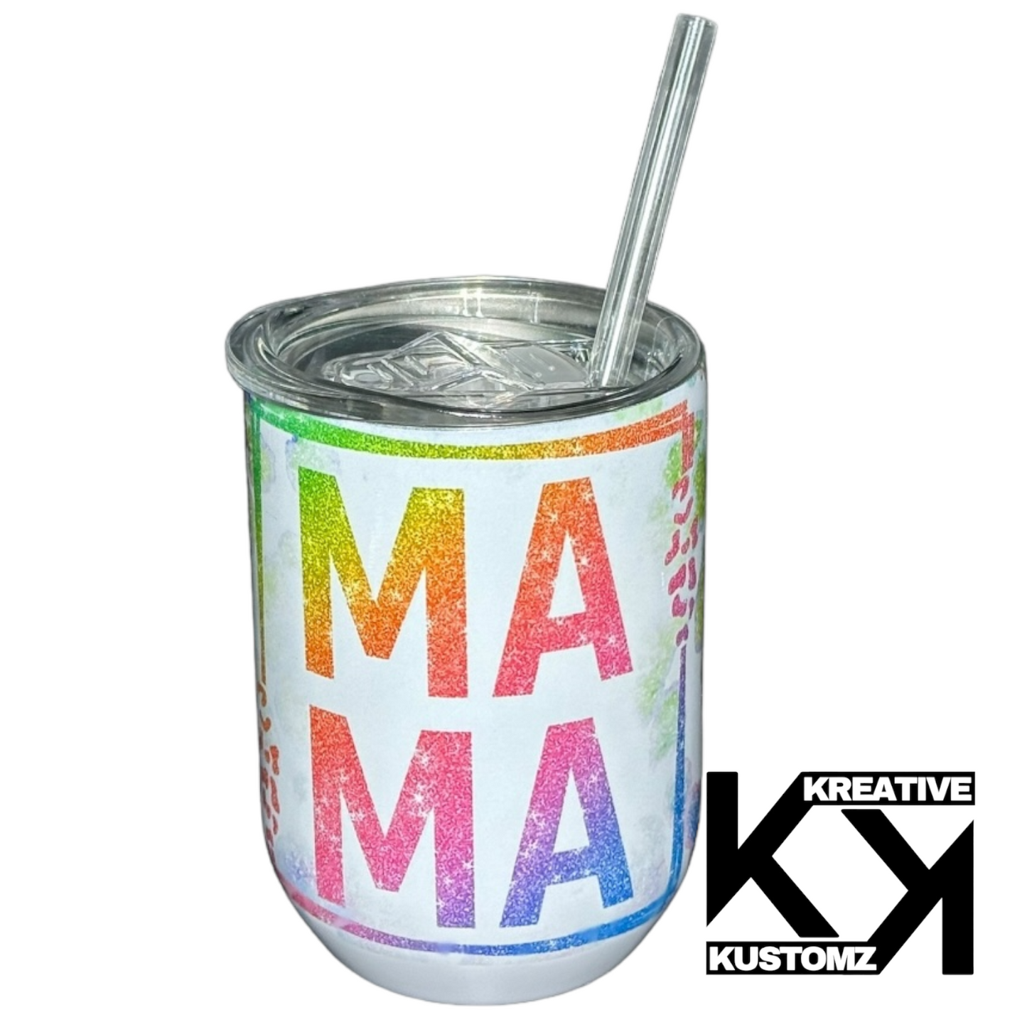 Rainbow Mama - 12oz Stemless Wine