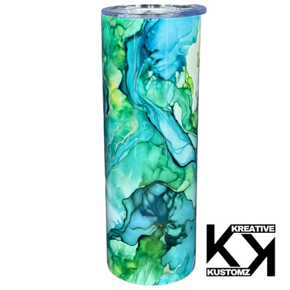 Blue & Green Ink - 20oz Tumbler