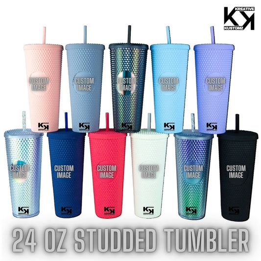 24oz CUSTOM STUDDED TUMBLER