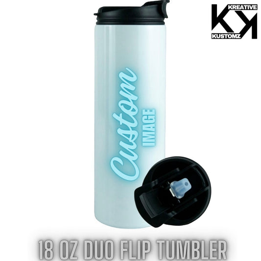 18oz CUSTOM DUO FLIP TUMBLER