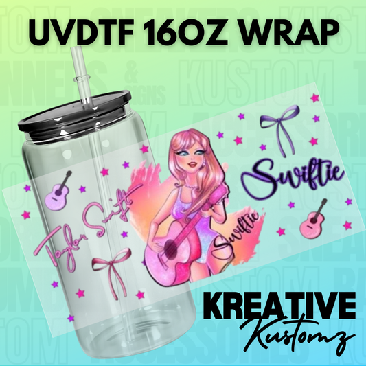 KK-B7627 Pink Swift - 16oz UVDTF Wrap