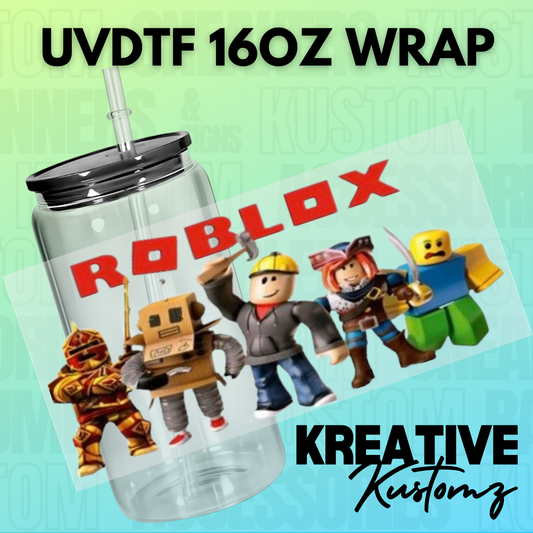 KK-B3064 Block Friends - 16oz UVDTF Wrap