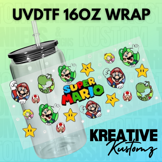 KK-A657 Super Brothers  - 16oz UVDTF Wrap