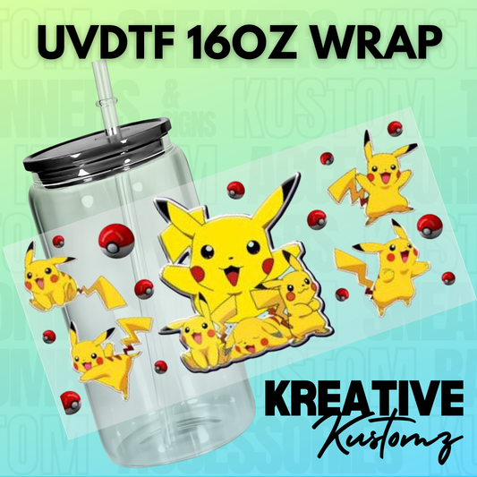 KK-A590 Poke Man  - 16oz UVDTF Wrap