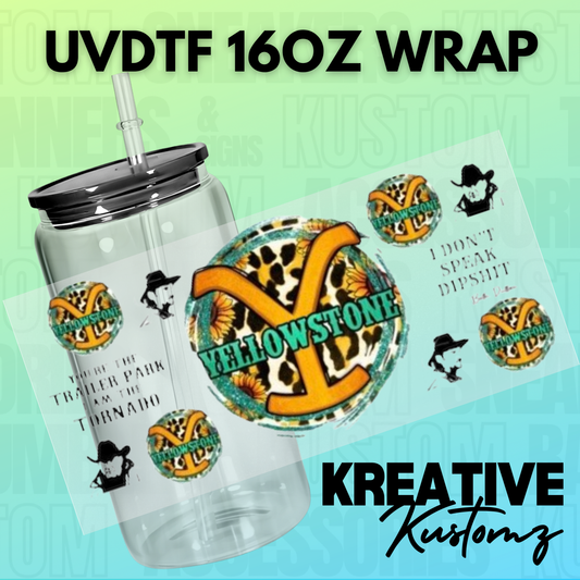 KK-B8349 Trailer Park Tornado - 16oz UVDTF Wrap