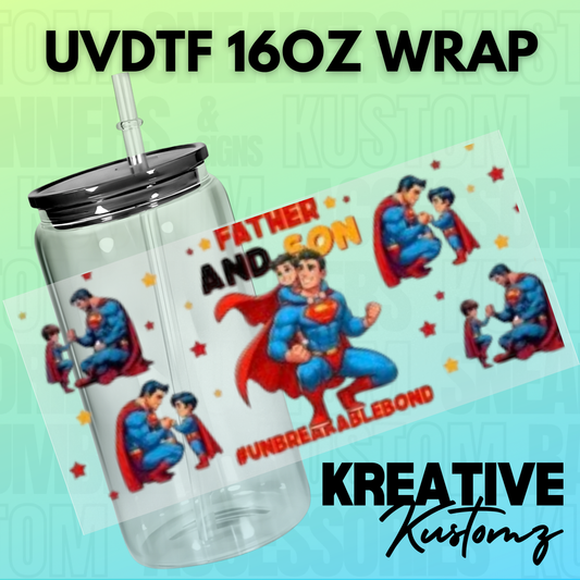 KK-B8830 Super Father & Son - 16oz UVDTF Wrap