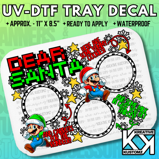 UV-DTF Cookie Tray Decal - Rectangle 12