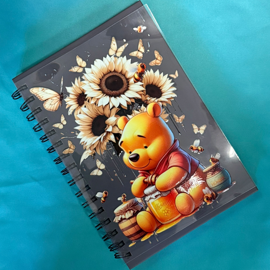 Bear Sunflowers | UVDTF A5 Notebook Wrap Decal