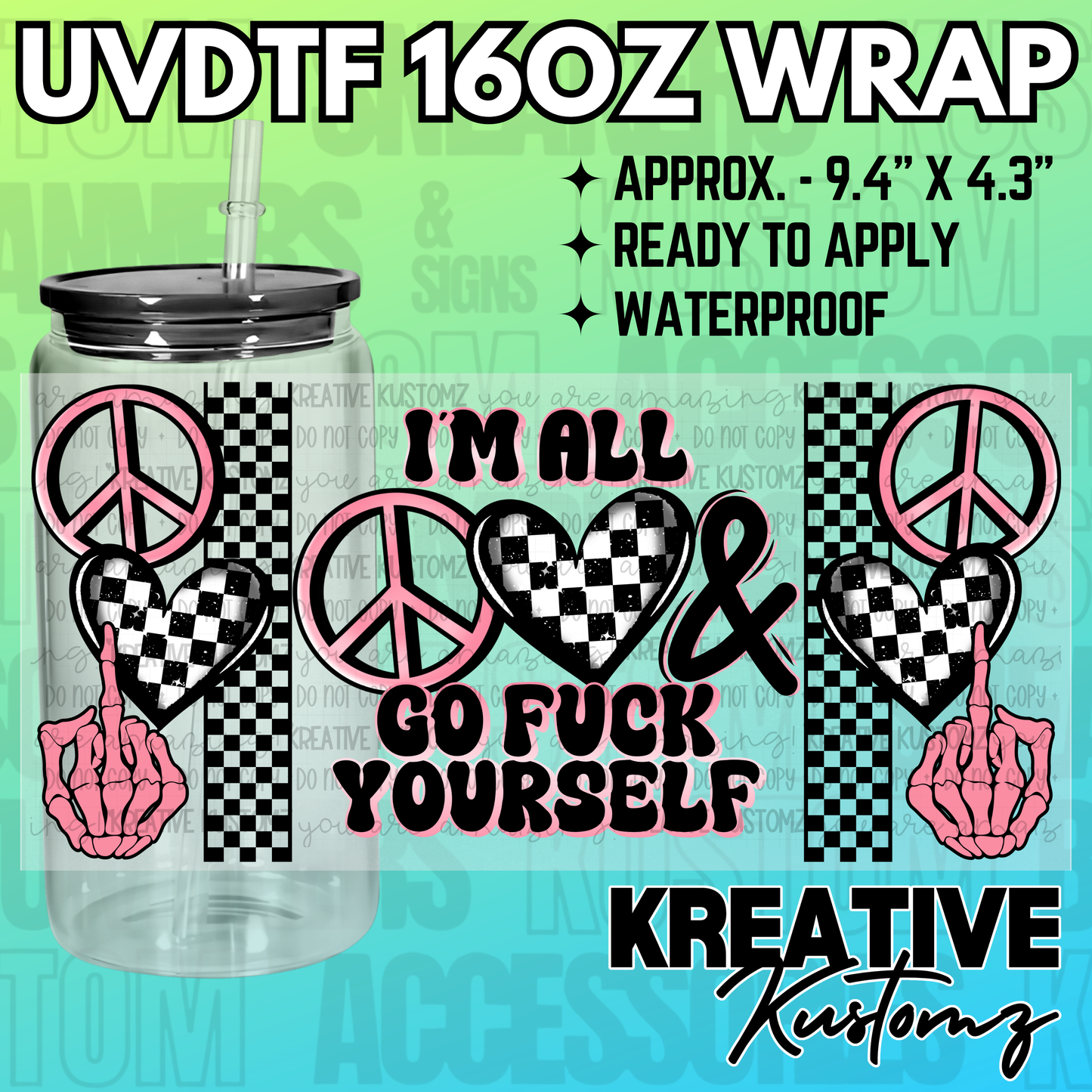 KK-1567 | UVDTF | 16oz Glass Can Libbey Wrap