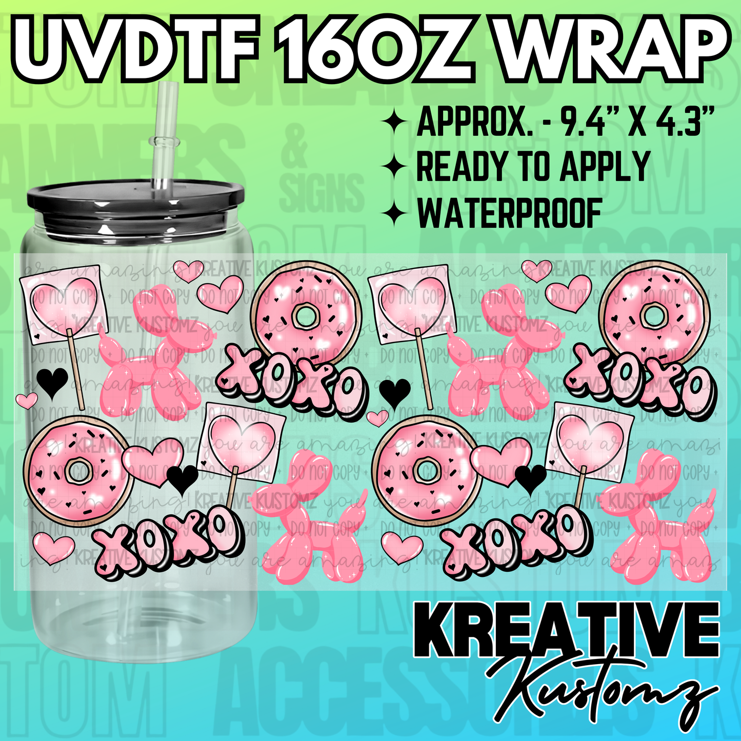 KK-1861 | UVDTF | 16oz Glass Can Libbey Wrap