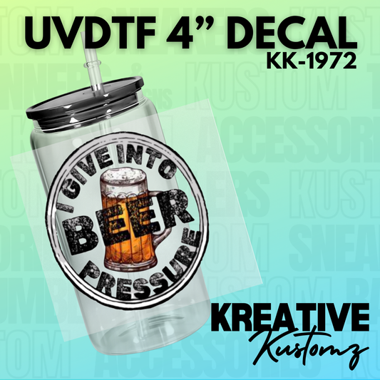 Beer Pressure Decal