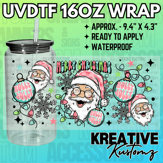 KK-2296  | UVDTF | 16oz Glass Can Libbey Wrap