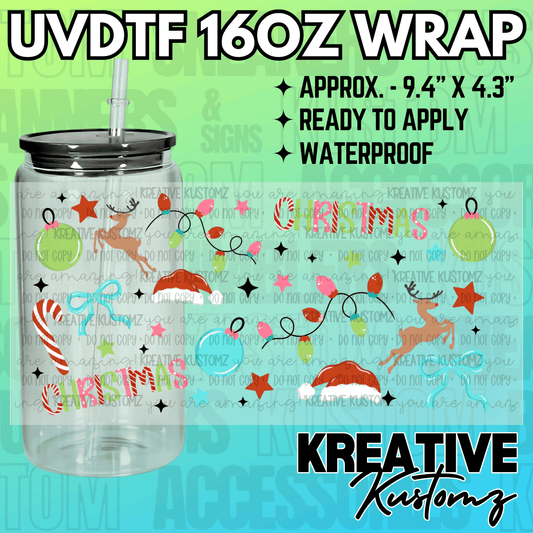 KK-2303  | UVDTF | 16oz Glass Can Libbey Wrap