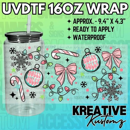 KK-2305  | UVDTF | 16oz Glass Can Libbey Wrap