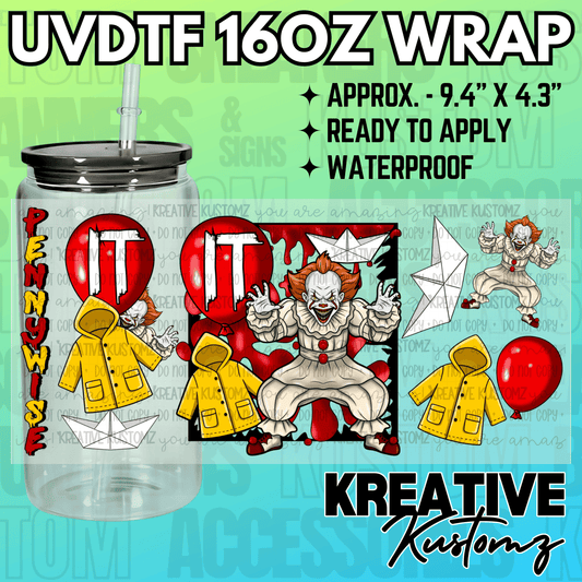 KK-2316  | UVDTF | 16oz Glass Can Libbey Wrap