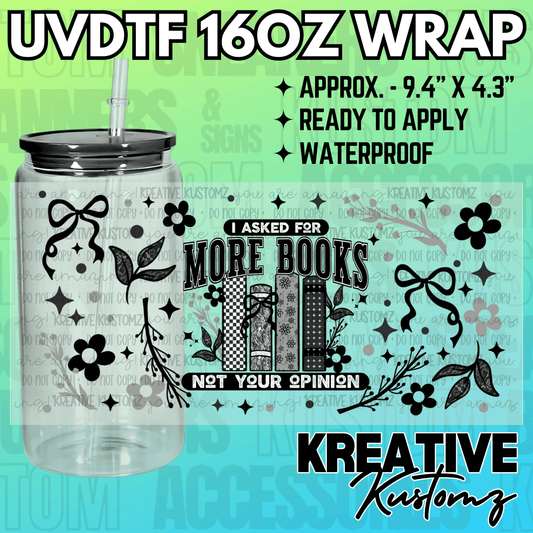 KK-2318  | UVDTF | 16oz Glass Can Libbey Wrap