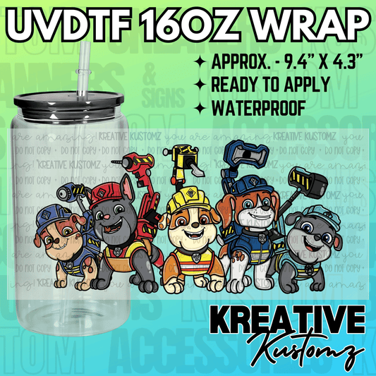 KK-2327  | UVDTF | 16oz Glass Can Libbey Wrap