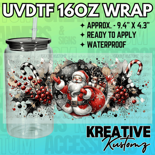 KK-2334  | UVDTF | 16oz Glass Can Libbey Wrap