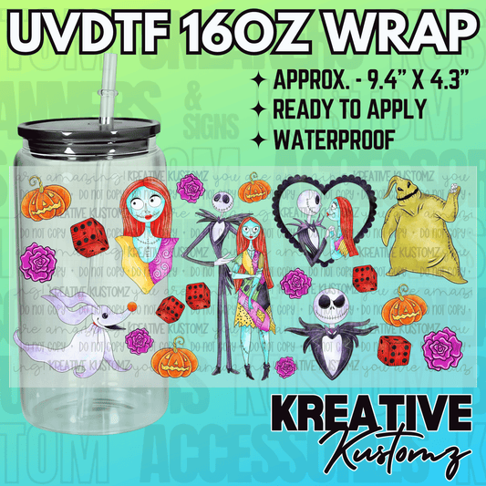 KK-2337  | UVDTF | 16oz Glass Can Libbey Wrap