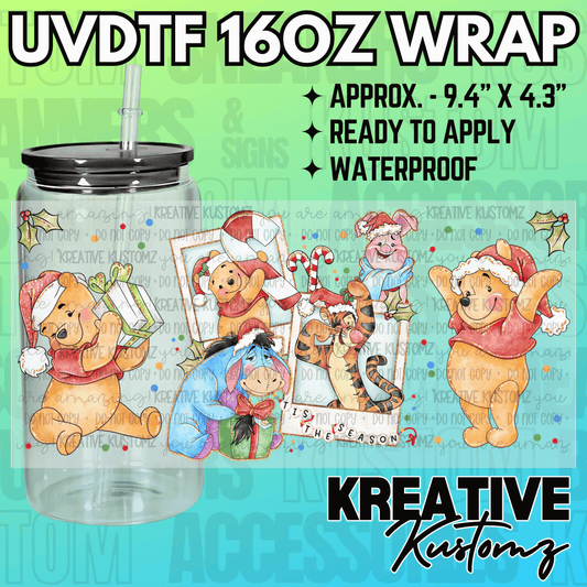 KK-2338  | UVDTF | 16oz Glass Can Libbey Wrap