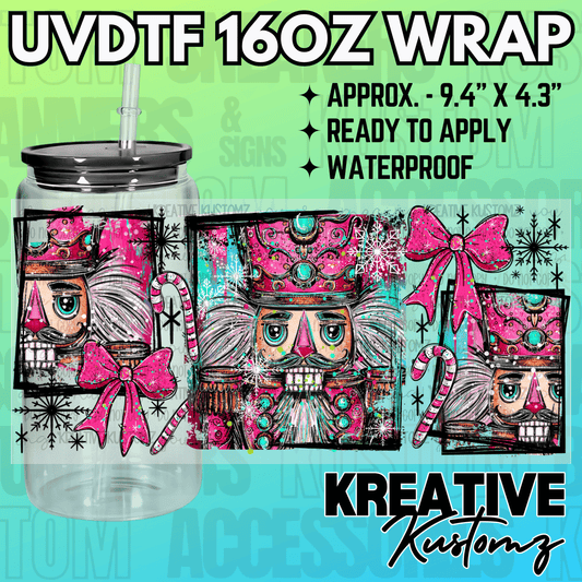 KK-2340  | UVDTF | 16oz Glass Can Libbey Wrap