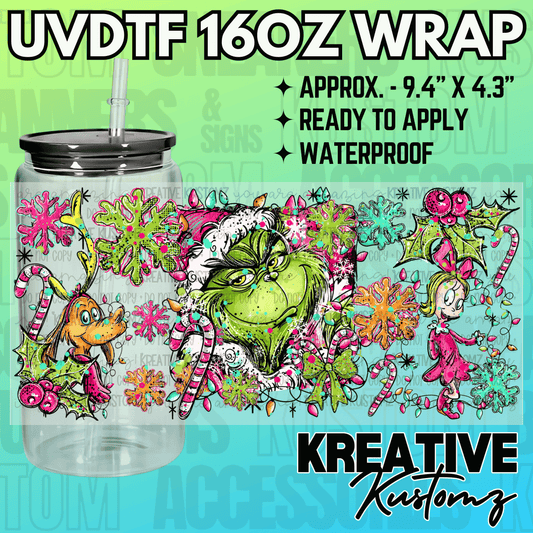 KK-2344  | UVDTF | 16oz Glass Can Libbey Wrap