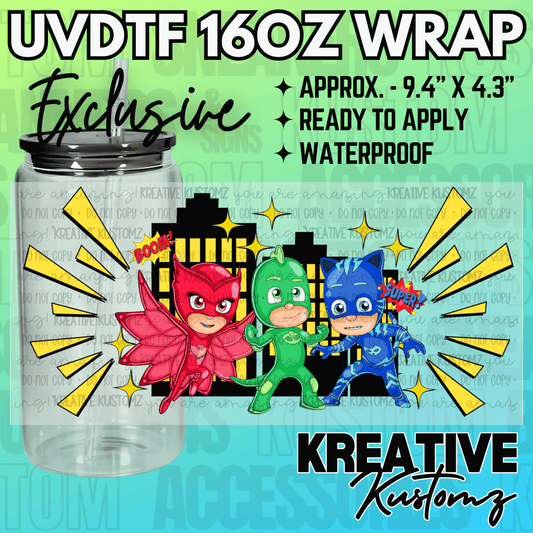 KK-2351  | UVDTF | 16oz Glass Can Libbey Wrap