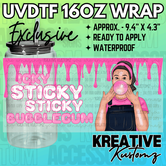 KK-2353  | UVDTF | 16oz Glass Can Libbey Wrap