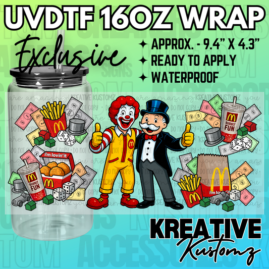 KK-2501  | UVDTF | 16oz Glass Can Libbey Wrap