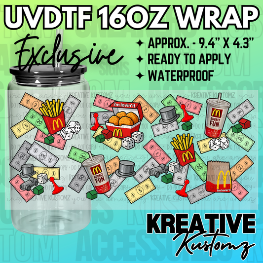 KK-2502  | UVDTF | 16oz Glass Can Libbey Wrap