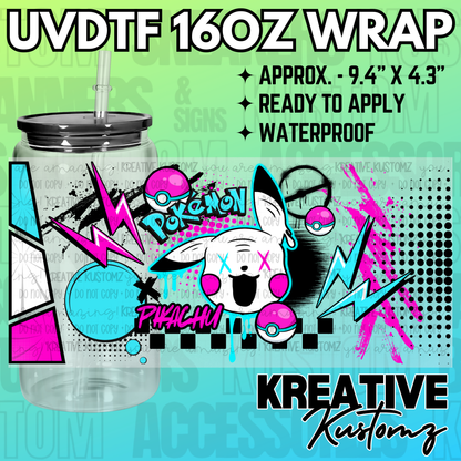 KK-2506 | UVDTF | 16oz Glass Can Libbey Wrap