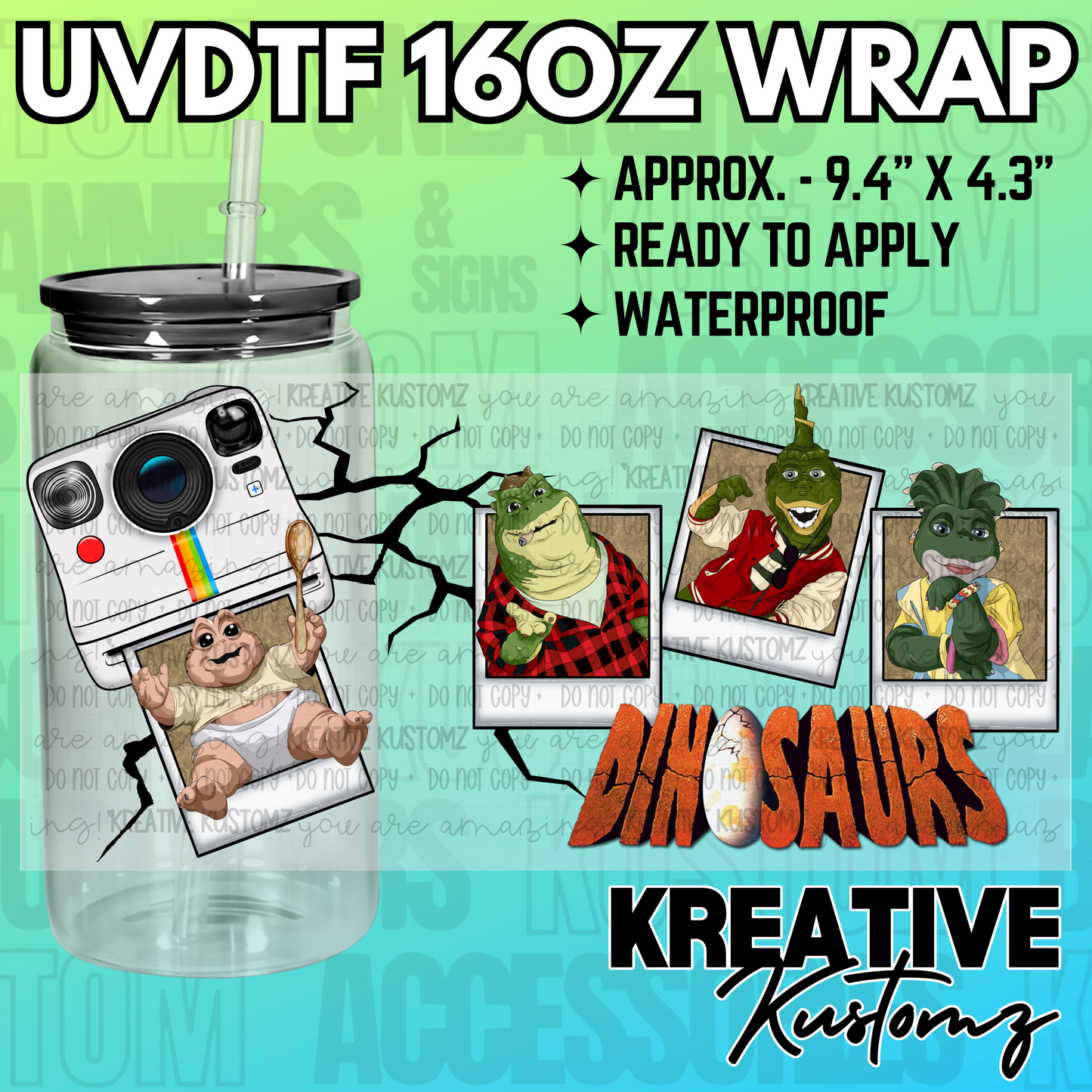 KK-2792 | UVDTF | 16oz Glass Can Libbey Wrap