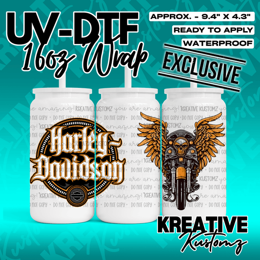 X-3377 | UVDTF | 16oz Glass Can Libbey Wrap