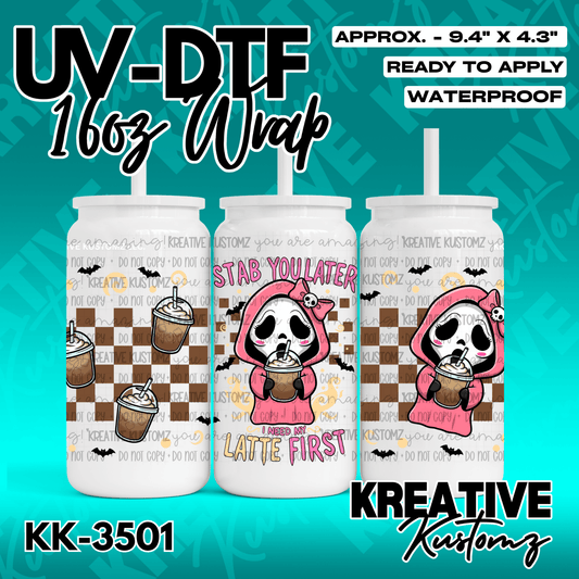 KK-3501 | UVDTF | 16oz Glass Can Libbey Wrap