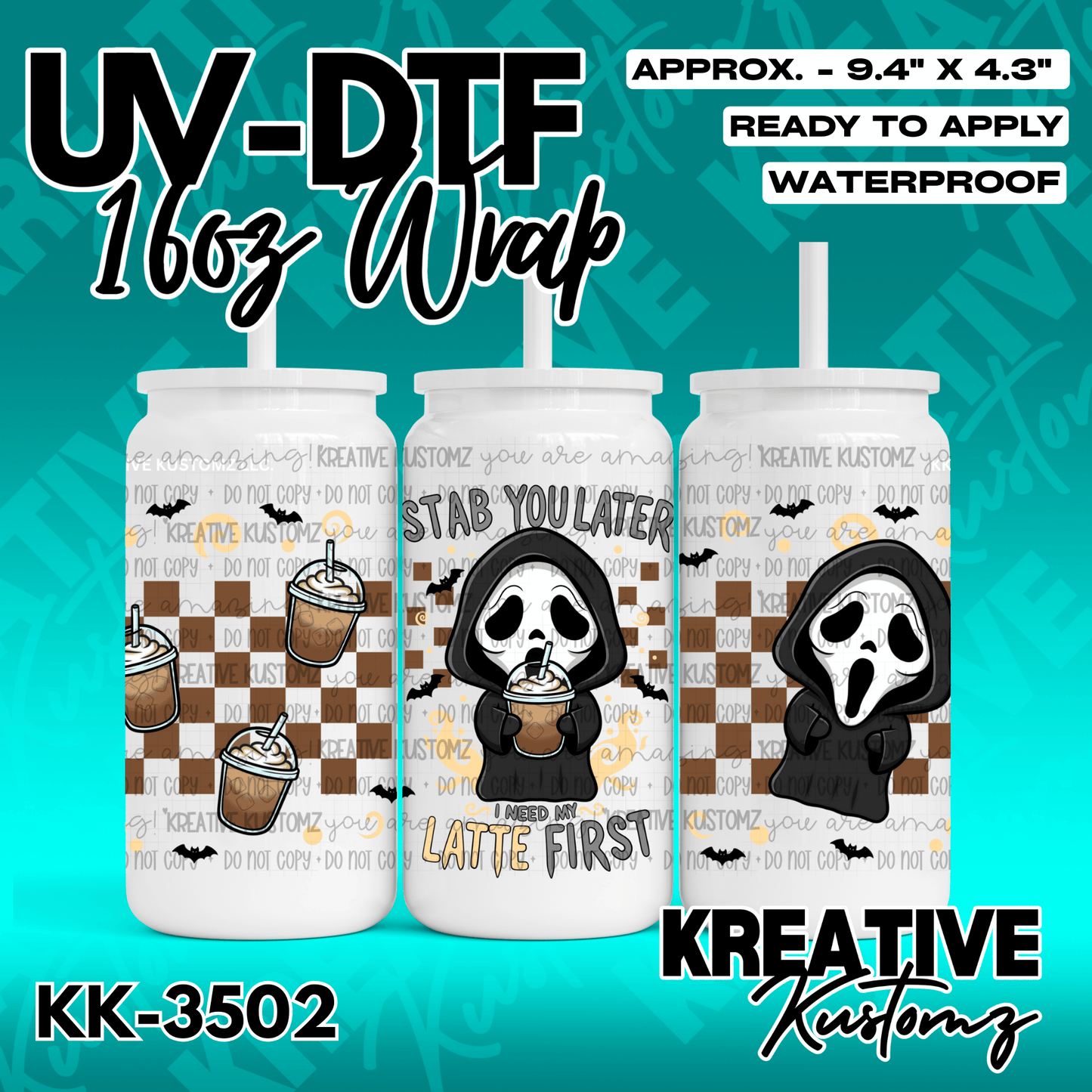 KK-3502 | UVDTF | 16oz Glass Can Libbey Wrap