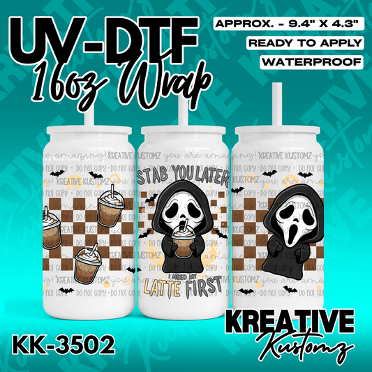 KK-3502 | UVDTF | 16oz Glass Can Libbey Wrap