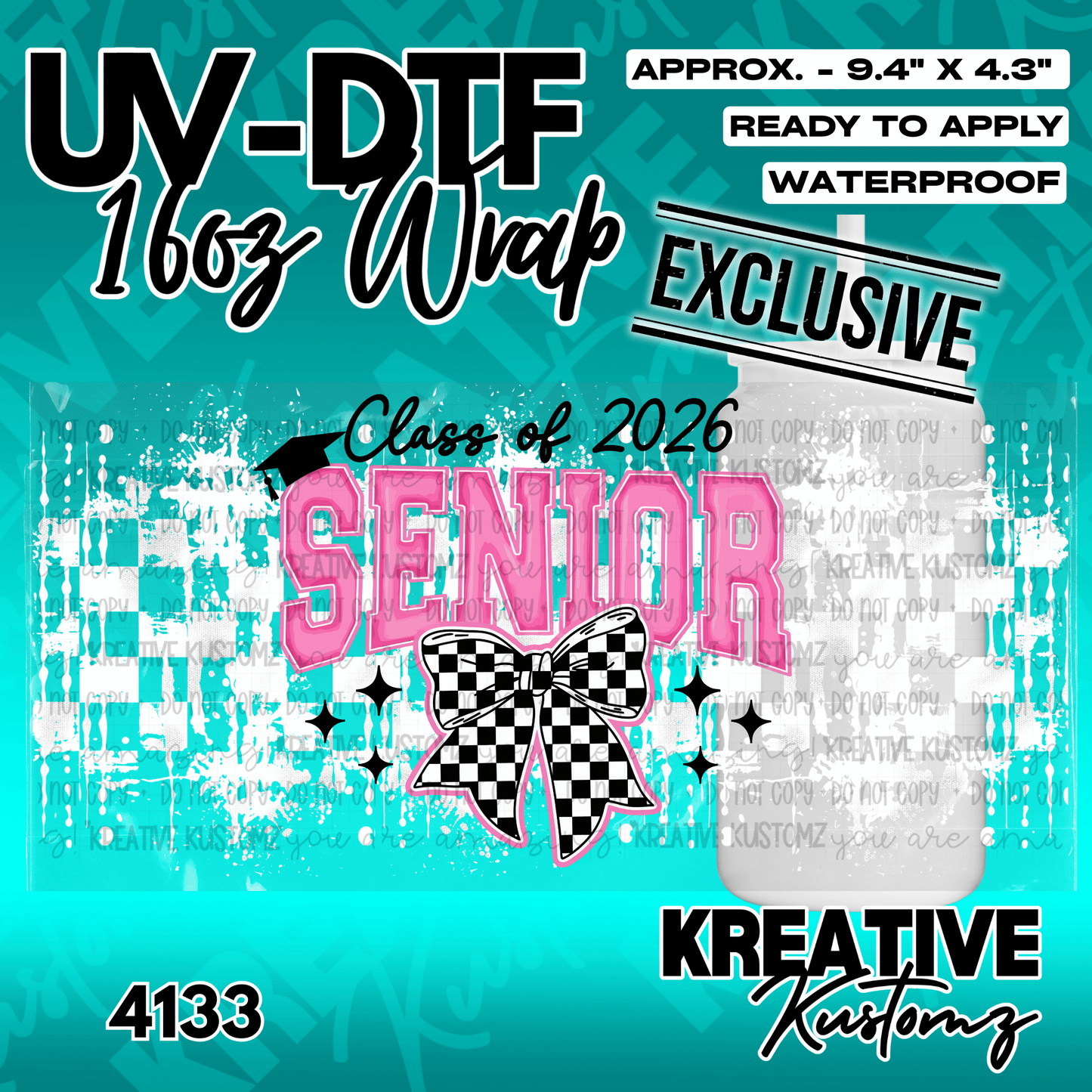 KK-4133 | UVDTF | 16oz Glass Can Libbey Wrap