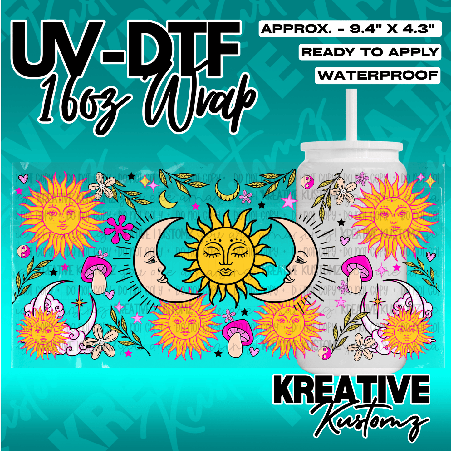 KK-4892 | UVDTF | 16oz Glass Can Libbey Wrap