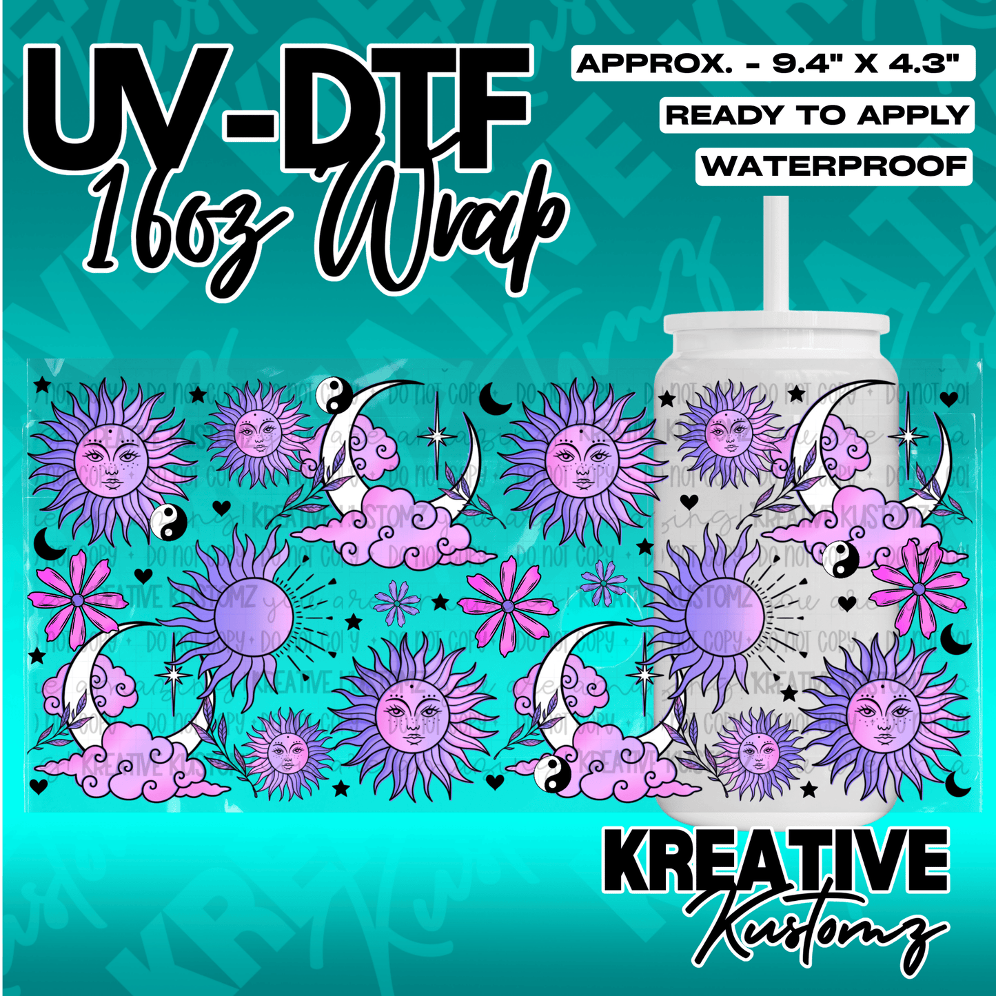 KK-4909 | UVDTF | 16oz Glass Can Libbey Wrap