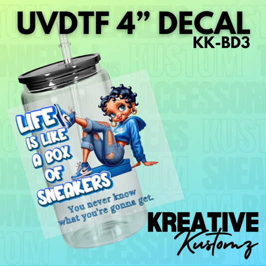 Blue Sneaker Decal