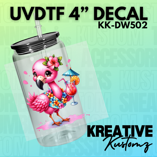 Flamingo Cocktail Decal