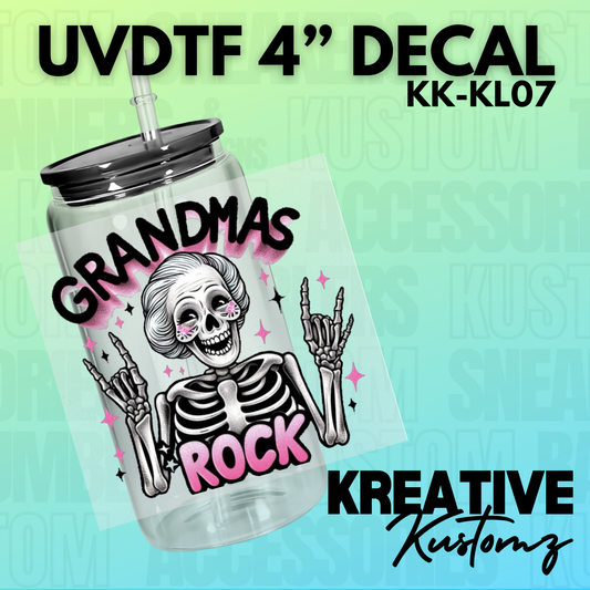 Grandmas Rock Decal