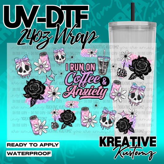 UV DTF Cup Wrap for 24oz Tumblers